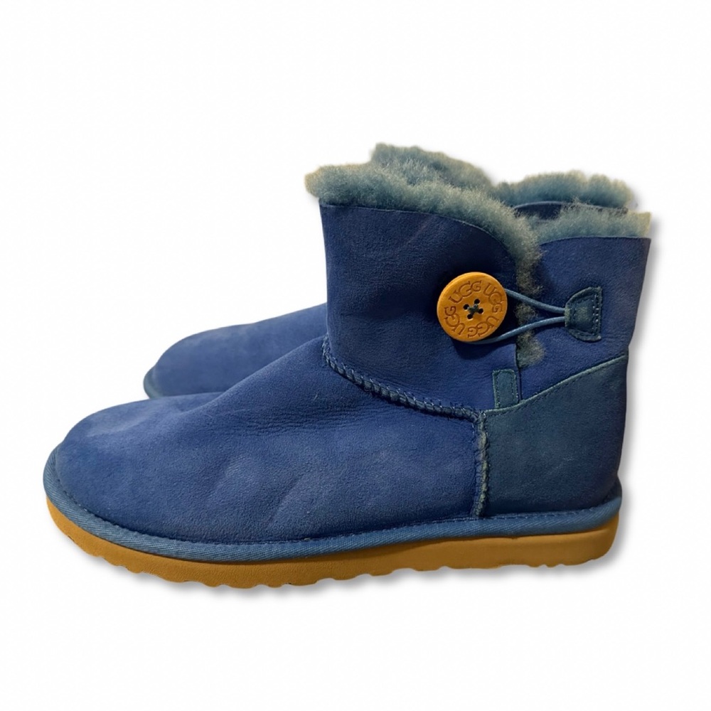 Ugg Women’s Mini Bailey Button Boots in Blue Size 8